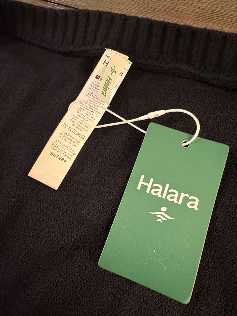 NWT [Halara] Reglan Long Sleeve Relaxed Fit Casual Sweater Shrug Black Women’s M - Picture 13 of 14